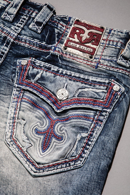 Jonathan Straight Jeans in Medium Blue