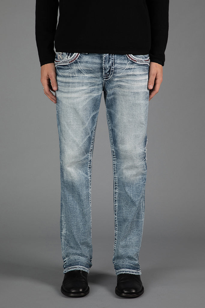 Skye Bootcut Jeans in Light Blue