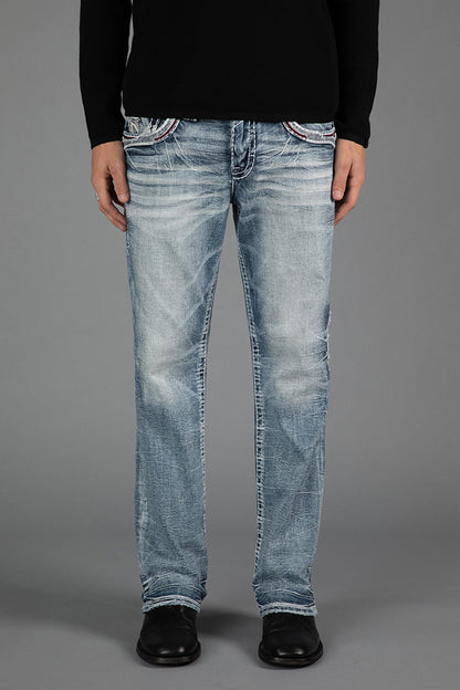 Skye Bootcut Jeans in Light Blue