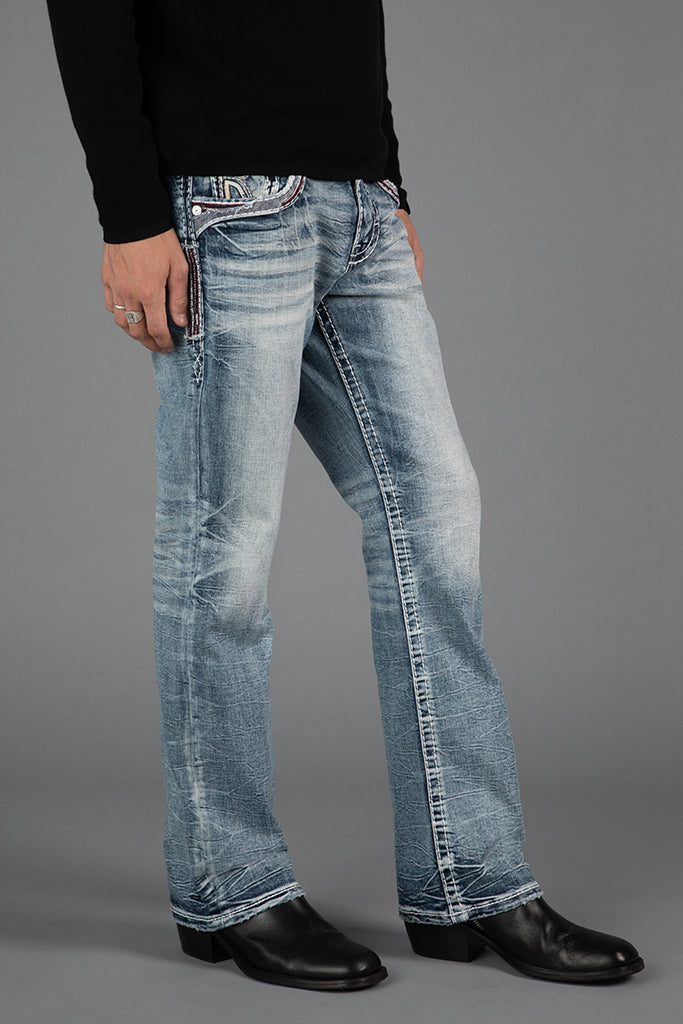 Skye Bootcut Jeans in Light Blue