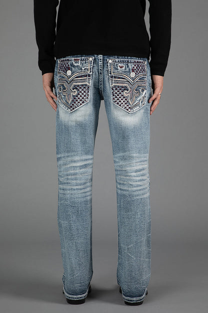 Skye Bootcut Jeans in Light Blue