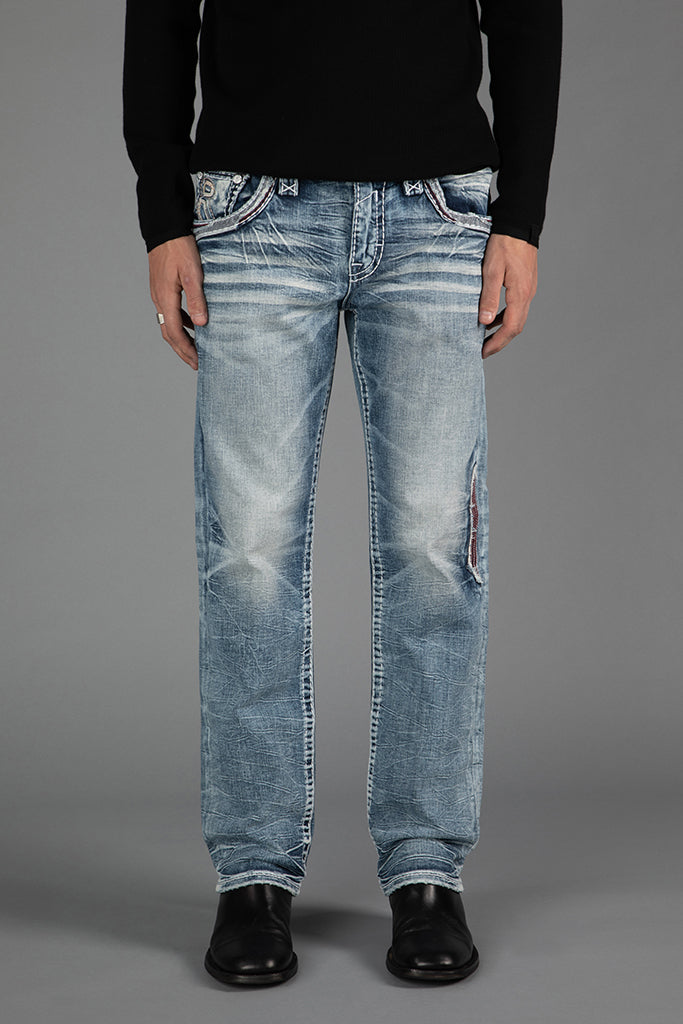 Skye Straight Jeans in Light Blue