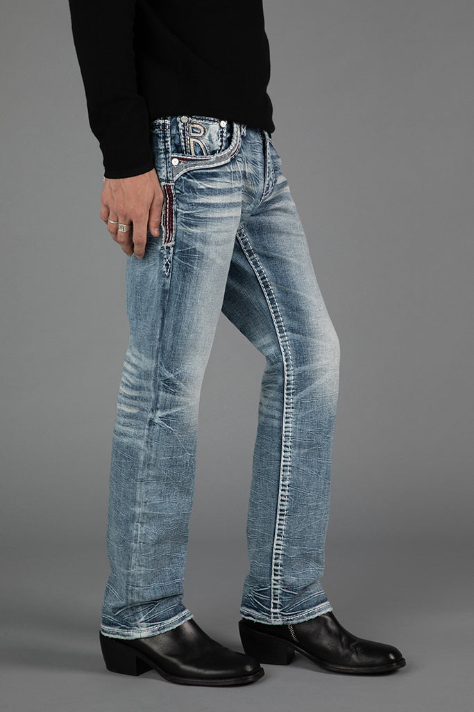 Skye Straight Jeans in Light Blue