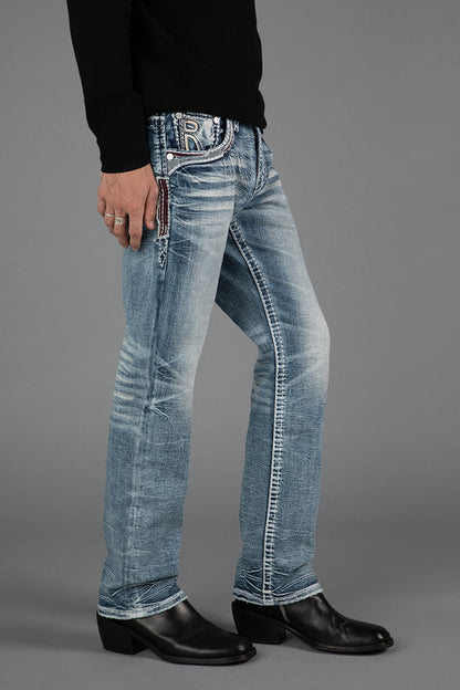 Skye Straight Jeans in Light Blue