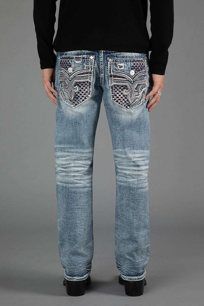 Skye Straight Jeans in Light Blue
