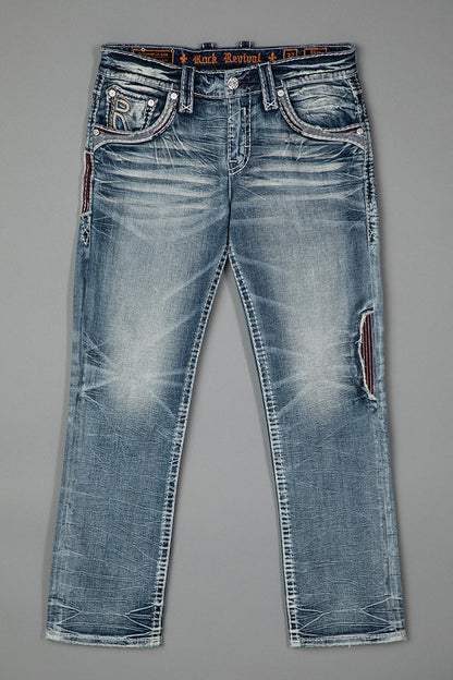 Skye Straight Jeans in Light Blue