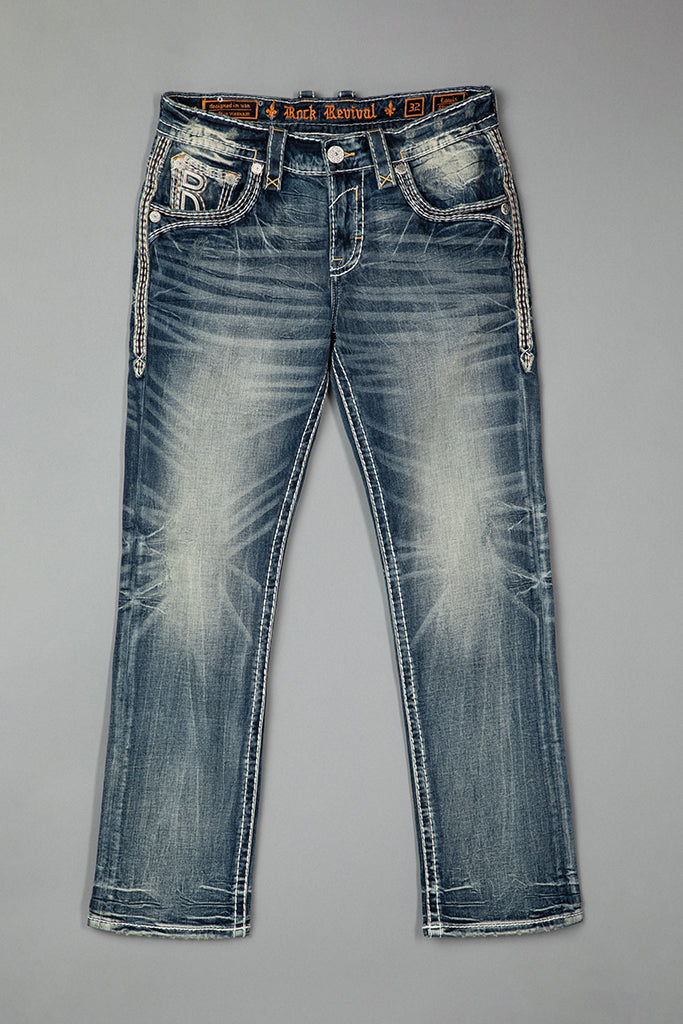Louis Straight Jeans in Medium Blue