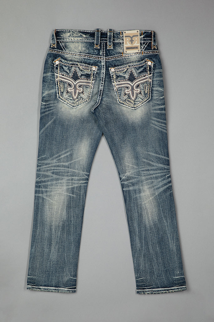Louis Straight Jeans in Medium Blue