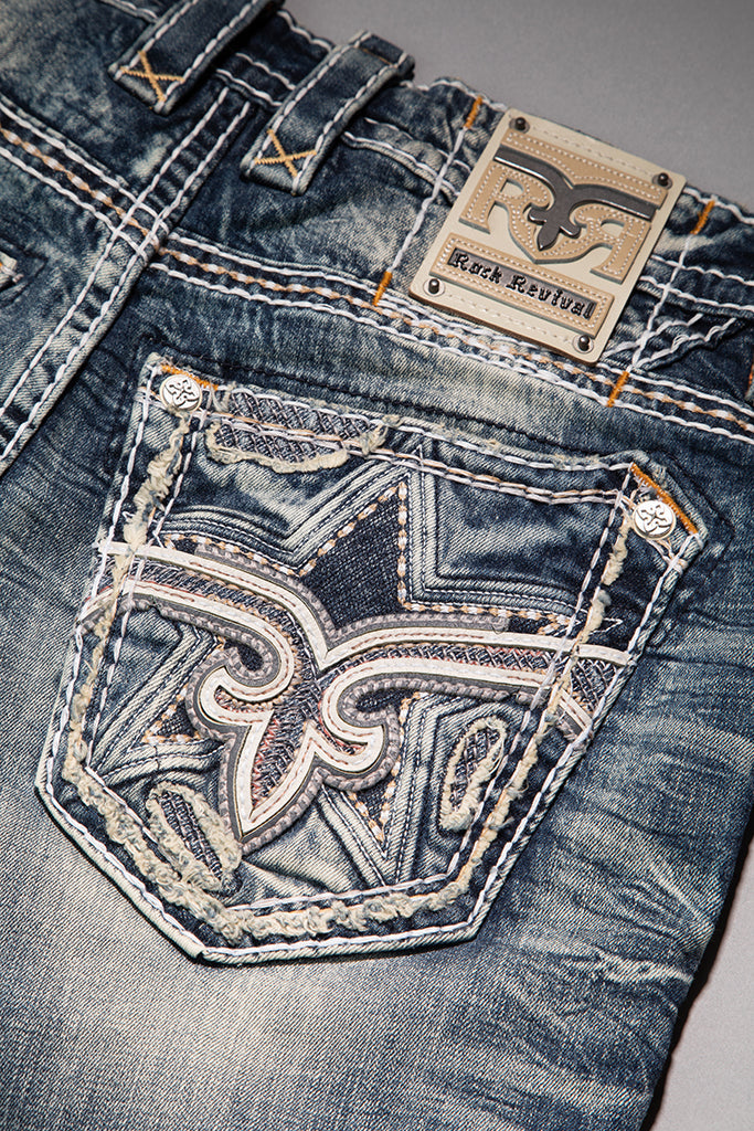 Louis Straight Jeans in Medium Blue