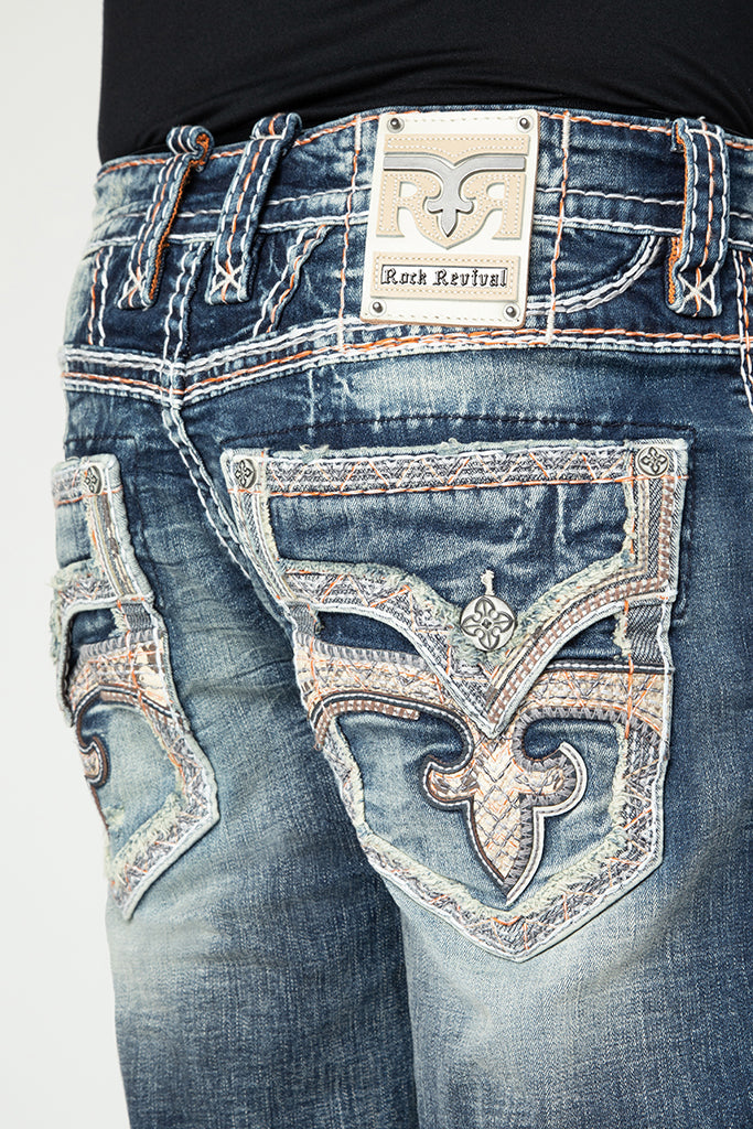 Zaid In Dark Blue Bootcut Jeans