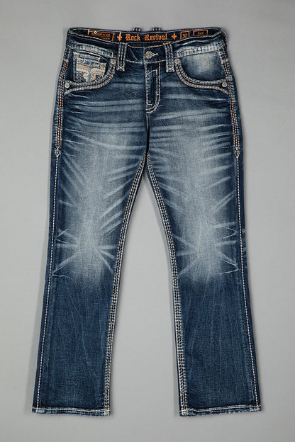 Zaid In Blue Bootcut Jeans