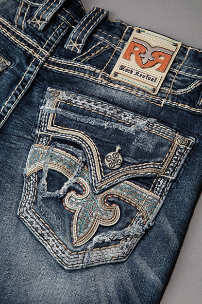 Zaid In Blue Bootcut Jeans