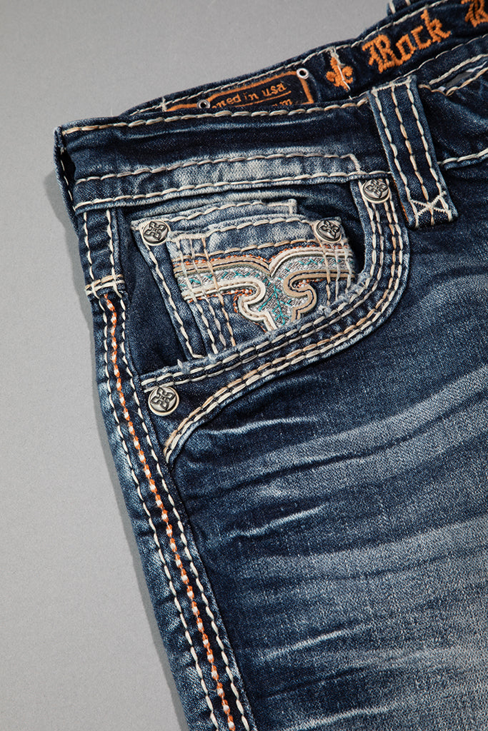 Zaid In Blue Bootcut Jeans