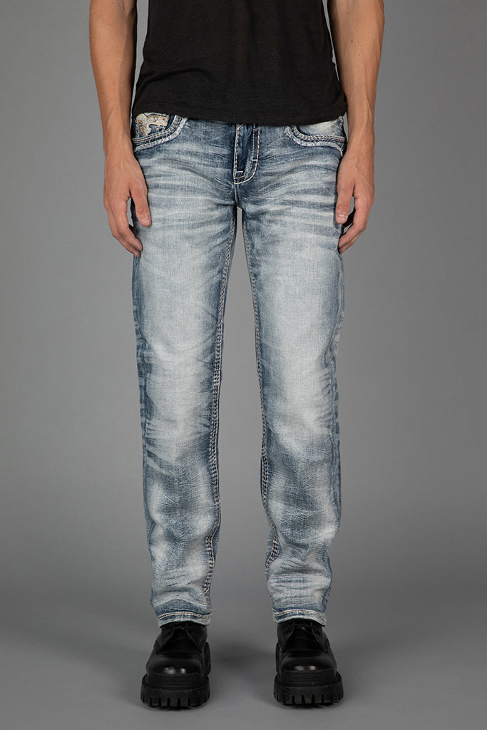 Micah Straight Jeans in Light Wash