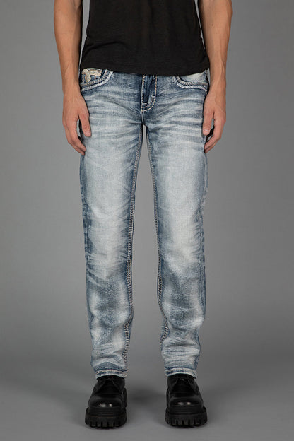 Micah Straight Jeans in Light Wash