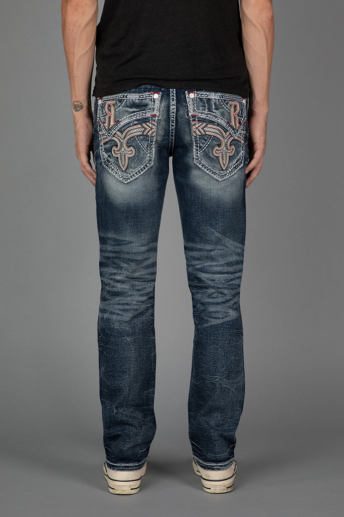 Tyrone Straight Jeans in Dark Blue