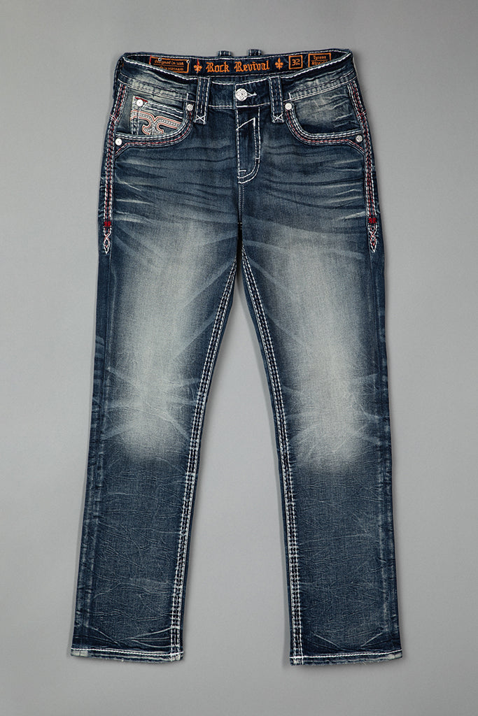Tyrone Straight Jeans in Dark Blue