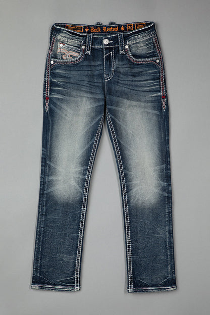 Tyrone Straight Jeans in Dark Blue