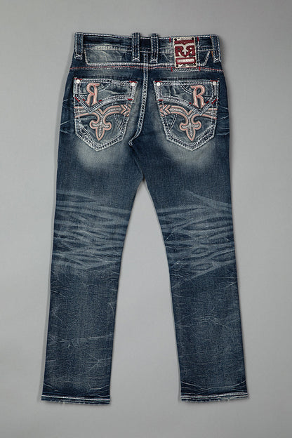 Tyrone Straight Jeans in Dark Blue