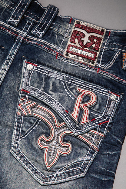 Tyrone Straight Jeans in Dark Blue