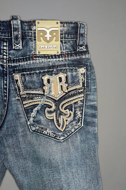 Richie Denim Shorts in Medium Blue