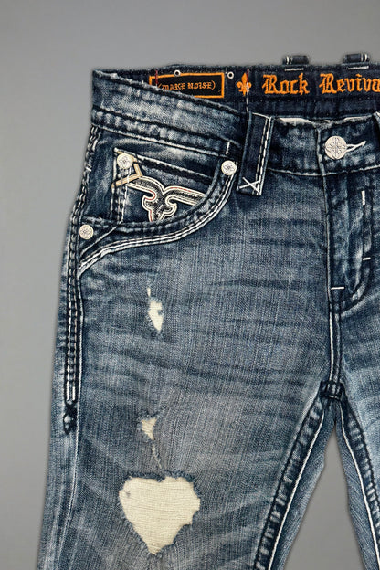Richie Denim Shorts in Medium Blue