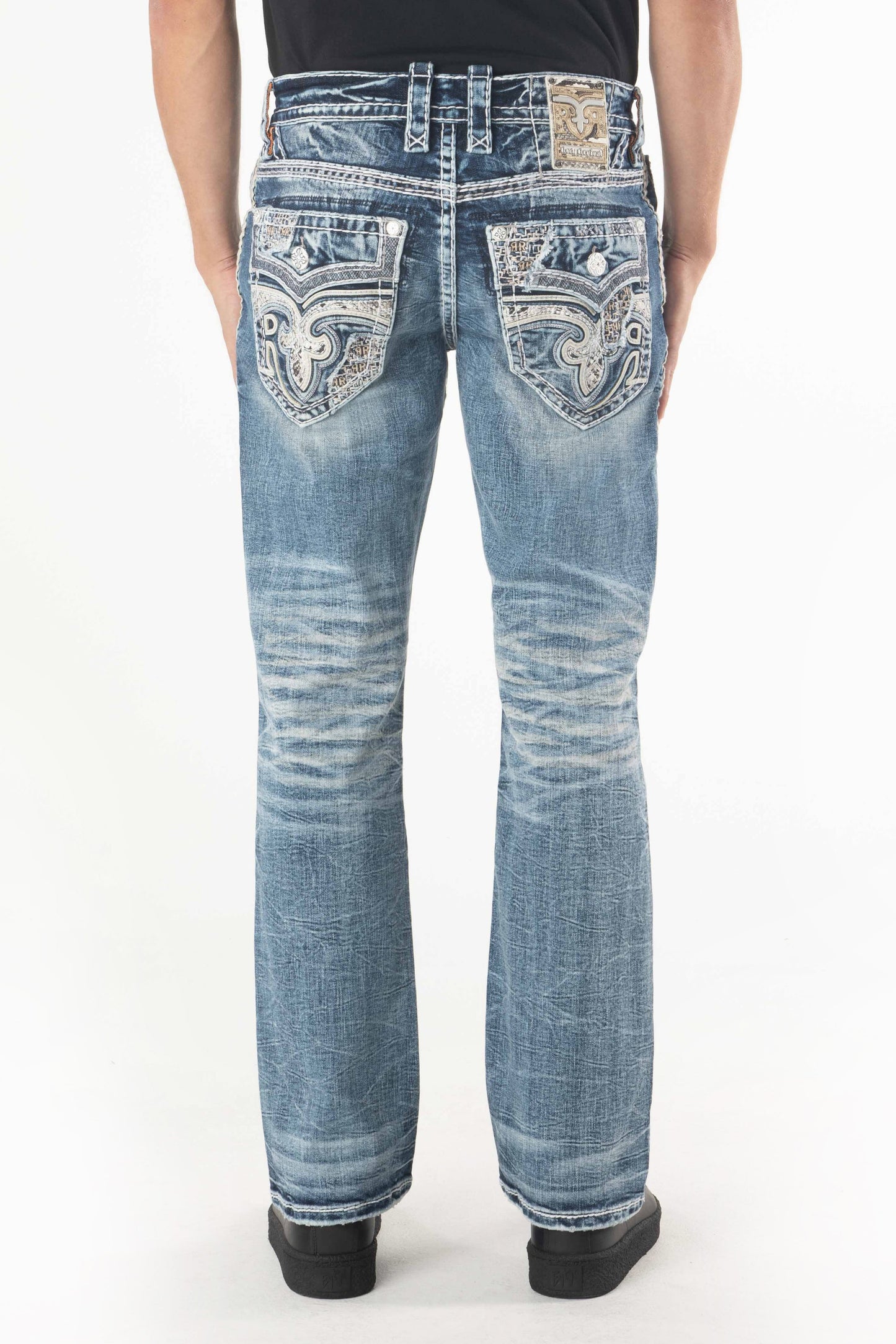 Mckay Bootcut Jeans in Medium Blue