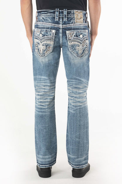 Mckay Bootcut Jeans in Medium Blue