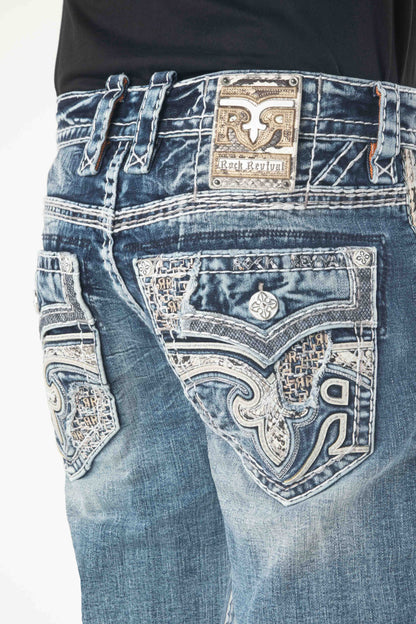 Mckay Bootcut Jeans in Medium Blue