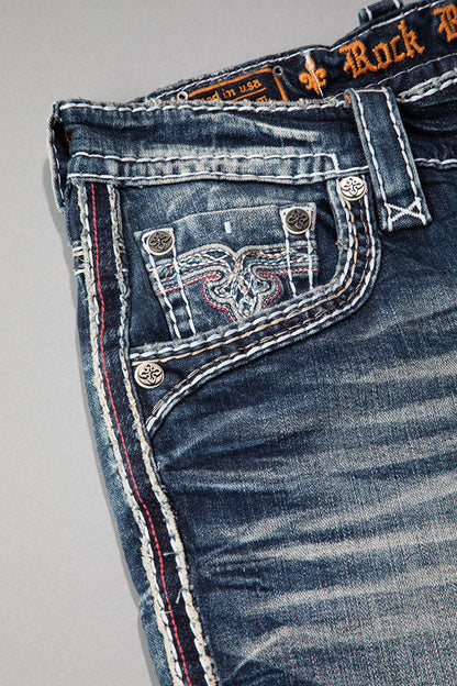 Mckay Straight Jeans in Medium Blue