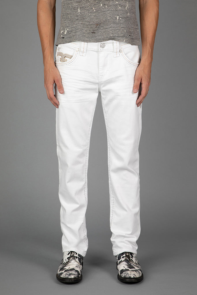 Justinn Straight Jeans in Blanc