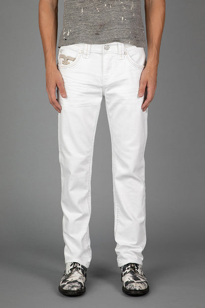 Justinn Straight Jeans in Blanc