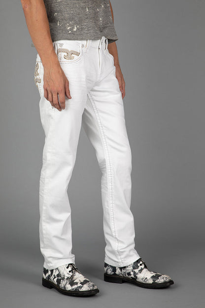 Justinn Straight Jeans in Blanc