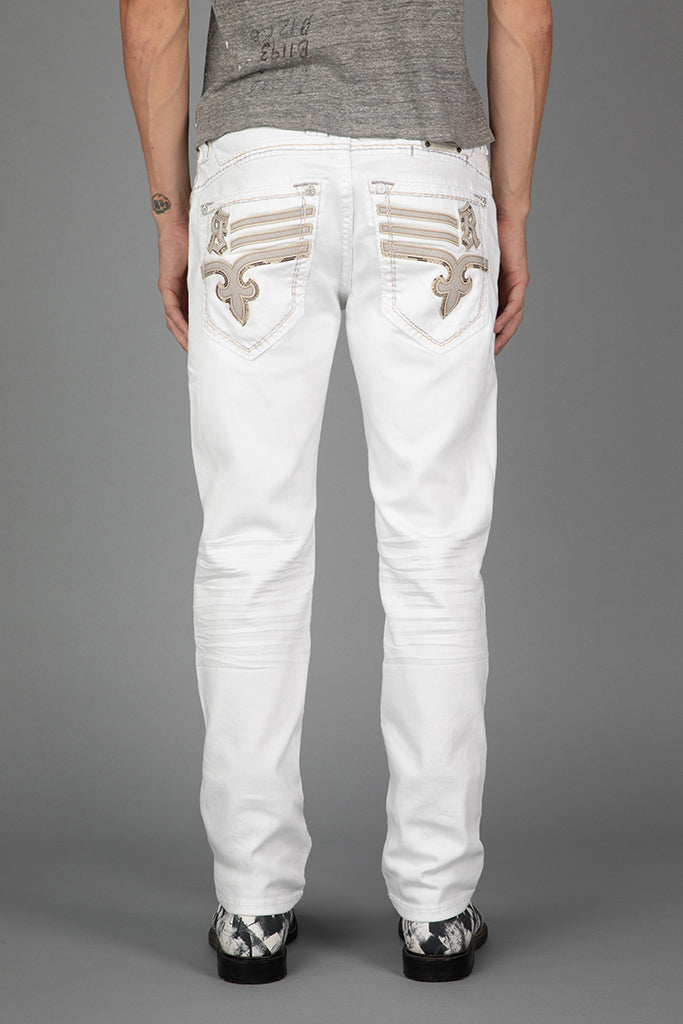Justinn Straight Jeans in Blanc