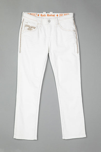 Justinn Straight Jeans in Blanc