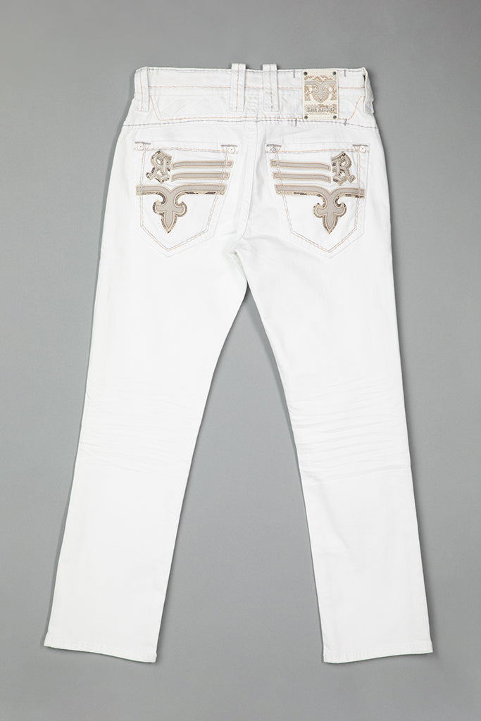 Justinn Straight Jeans in Blanc