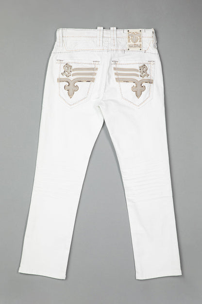 Justinn Straight Jeans in Blanc