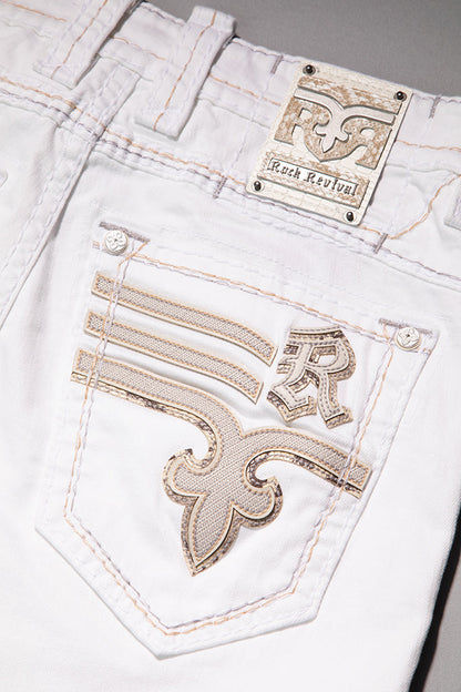 Justinn Straight Jeans in Blanc