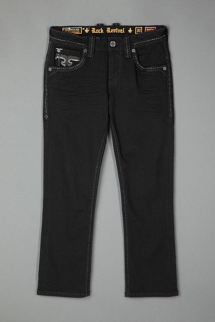 Justinn Straight Jeans in Black