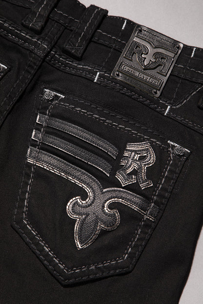 Justinn Straight Jeans in Black