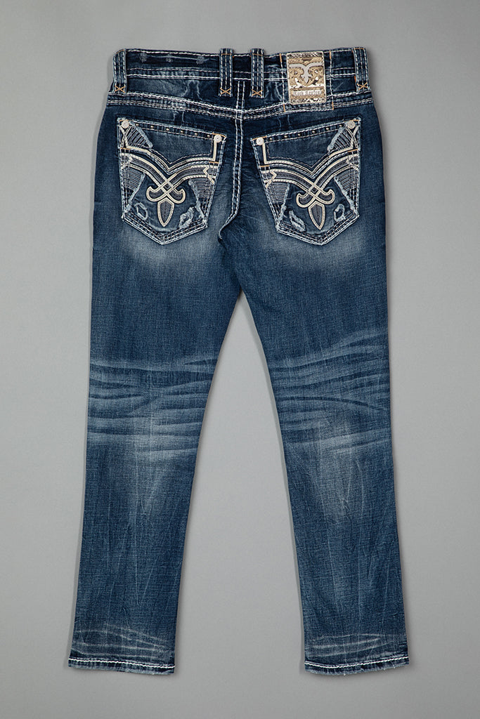 Karlo Alt Straight Jeans in Dark Blue