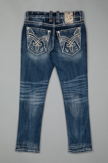 Karlo Alt Straight Jeans in Dark Blue
