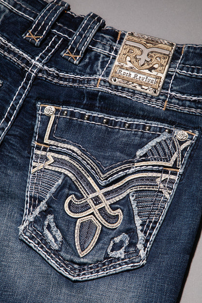 Karlo Alt Straight Jeans in Dark Blue