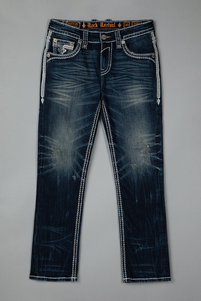 Justyn Straight Jeans in Dark Blue