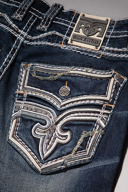 Justyn Straight Jeans in Dark Blue