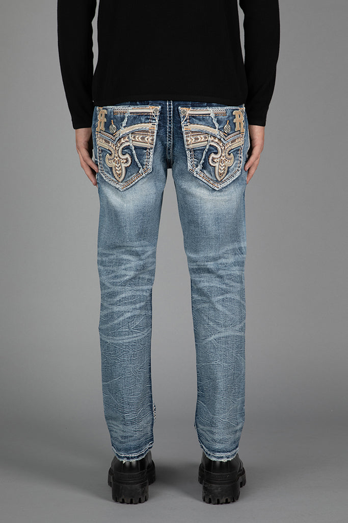 Micah Straight Jeans in Medium Wash