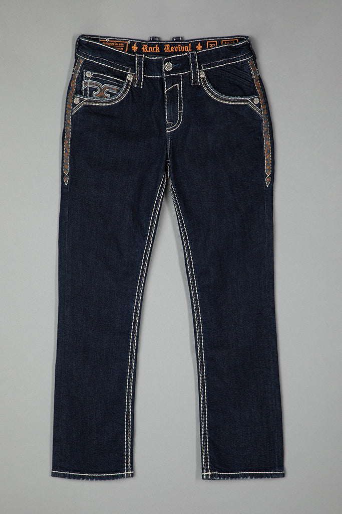 Isaiah Straight Jeans in Dark Blue