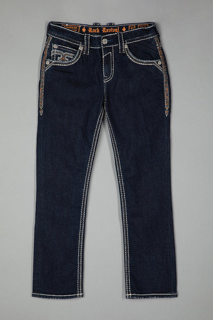Isaiah Straight Jeans in Dark Blue