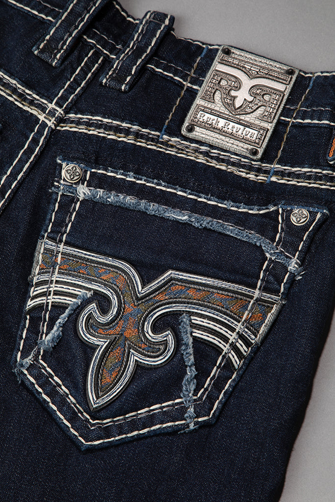 Isaiah Straight Jeans in Dark Blue