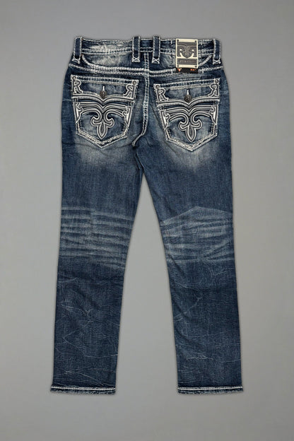 Jim Straight Jeans in Dark Blue